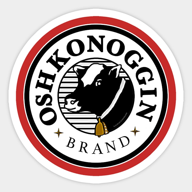 Oshkonoggin Brand Sticker by Vandalay Industries